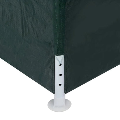 Baštenska tenda 9 × 3 m sa bočnim stranicama – Zelena