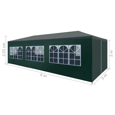 Baštenska tenda 9 × 3 m sa bočnim stranicama