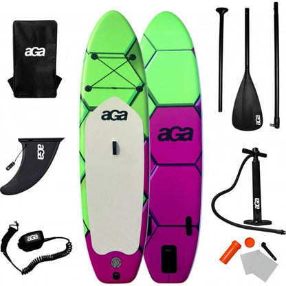 AGA SUP daska 320 × 81 × 15 cm – Ljubičasto-zelena