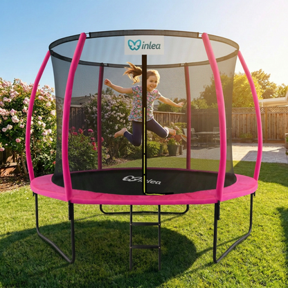 INLEA ULTIMATE Jump 305 cm sa unutrašnjom zaštitnom mrežom – Roze
