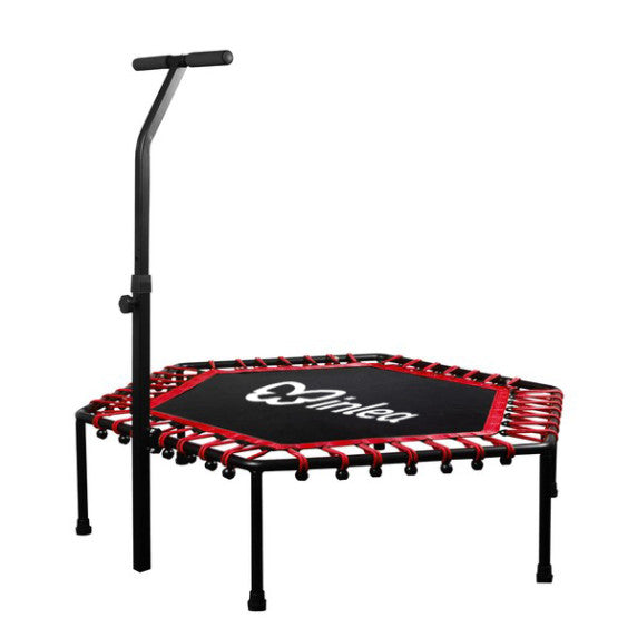 Fitness trambolina 130 cm sa rukohvatom – Crna