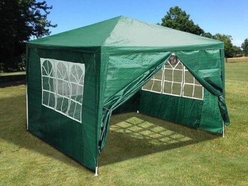 Baštenska sklopiva tenda 3 × 3 m sa bočnim stranicama