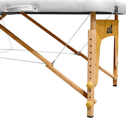 Premium drveni masažni sto 70 cm – Beli