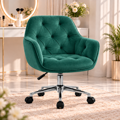 BLOSSOM stolica – premium velur sa srebrnim nogarima