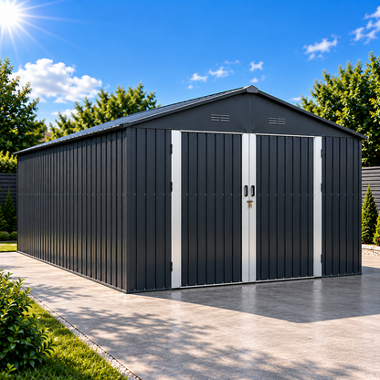 Metalna garaža / ostava G2090 – Antracit 20,7m²
