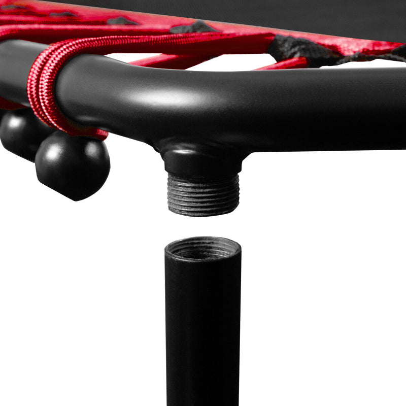 Fitness trambolina 130 cm sa rukohvatom – Crna